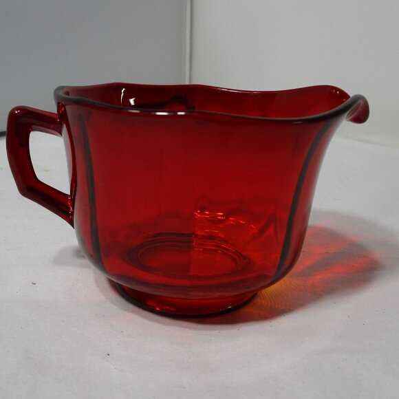 Vintage Ruby Red Amberina  Imperial Glass Creamer Molly 725 - Picture 7 of 8
